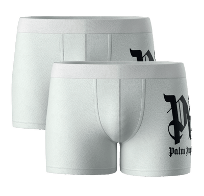 Palm Angels Logo Cotton Stretch Trunks 2 Pack