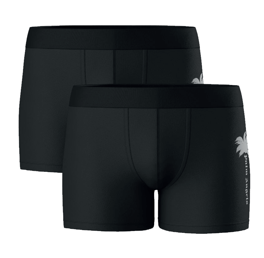 Palm Angels Logo Trunks 2 Pack Cotton Stretch - Palm Logo – Trunks and ...