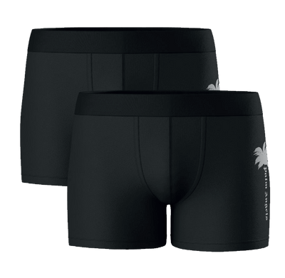Palm Angels Palm Logo Cotton Stretch Trunks 2 Pack