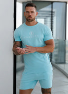Gym King Pro Jersey Tee - Aqua Blue