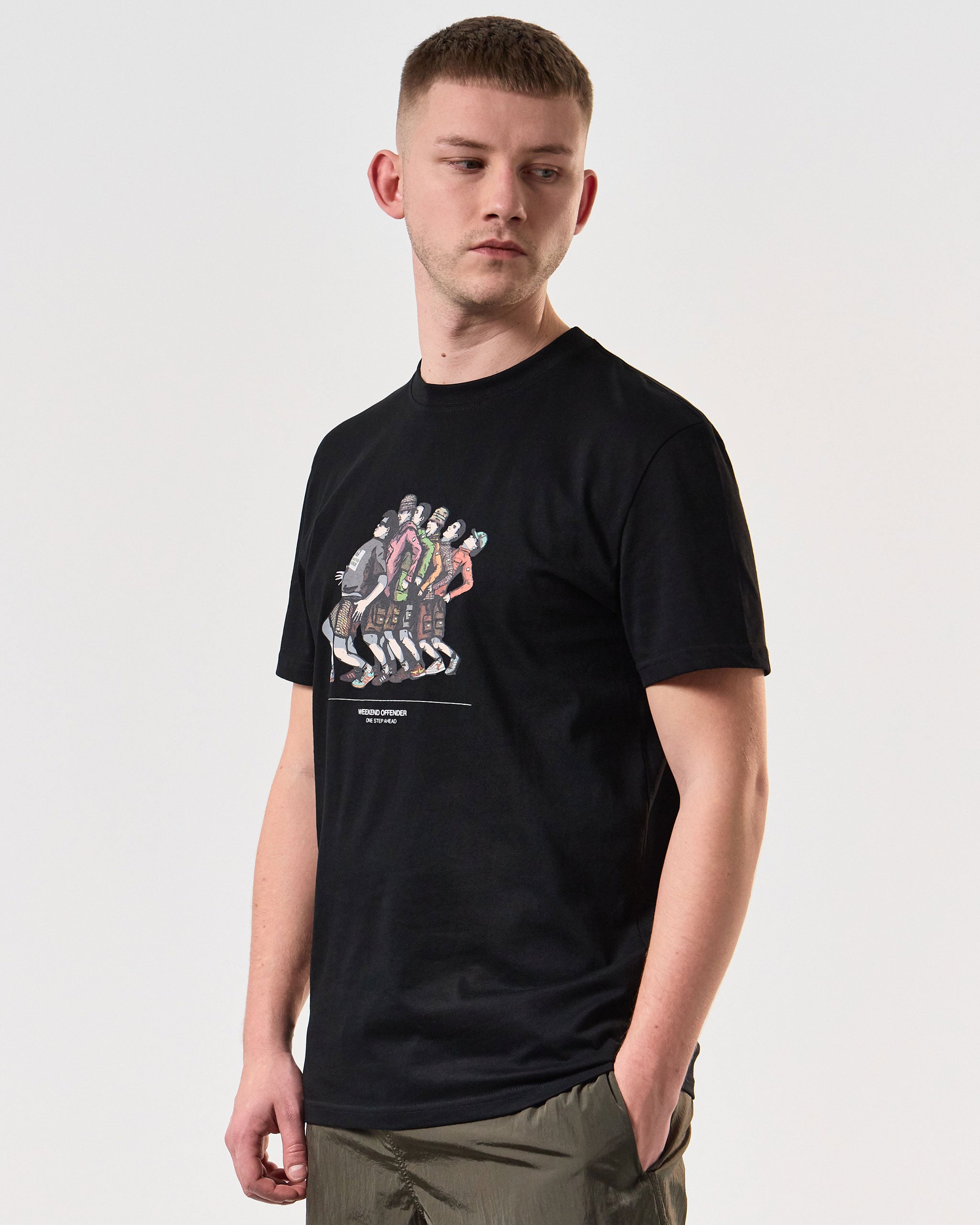 Weekend Offender Madness Graphic T-Shirt Black