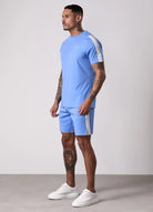 Gym King Core Plus Poly 2.0 Tee - Provence Blue/White T-shirt