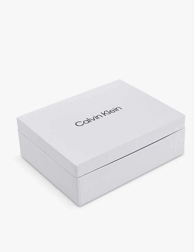 Calvin Klein 3 Pack Crew Logo Socks Box - Dark Grey Melange - Gift Pack