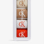 Calvin Klein 4 Pack Logo-Print Ribbed Crew Socks Gift Set - Brown Combo