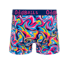 OddBalls Ripple Men’s Cotton Boxer Shorts – Wave Print Underwear