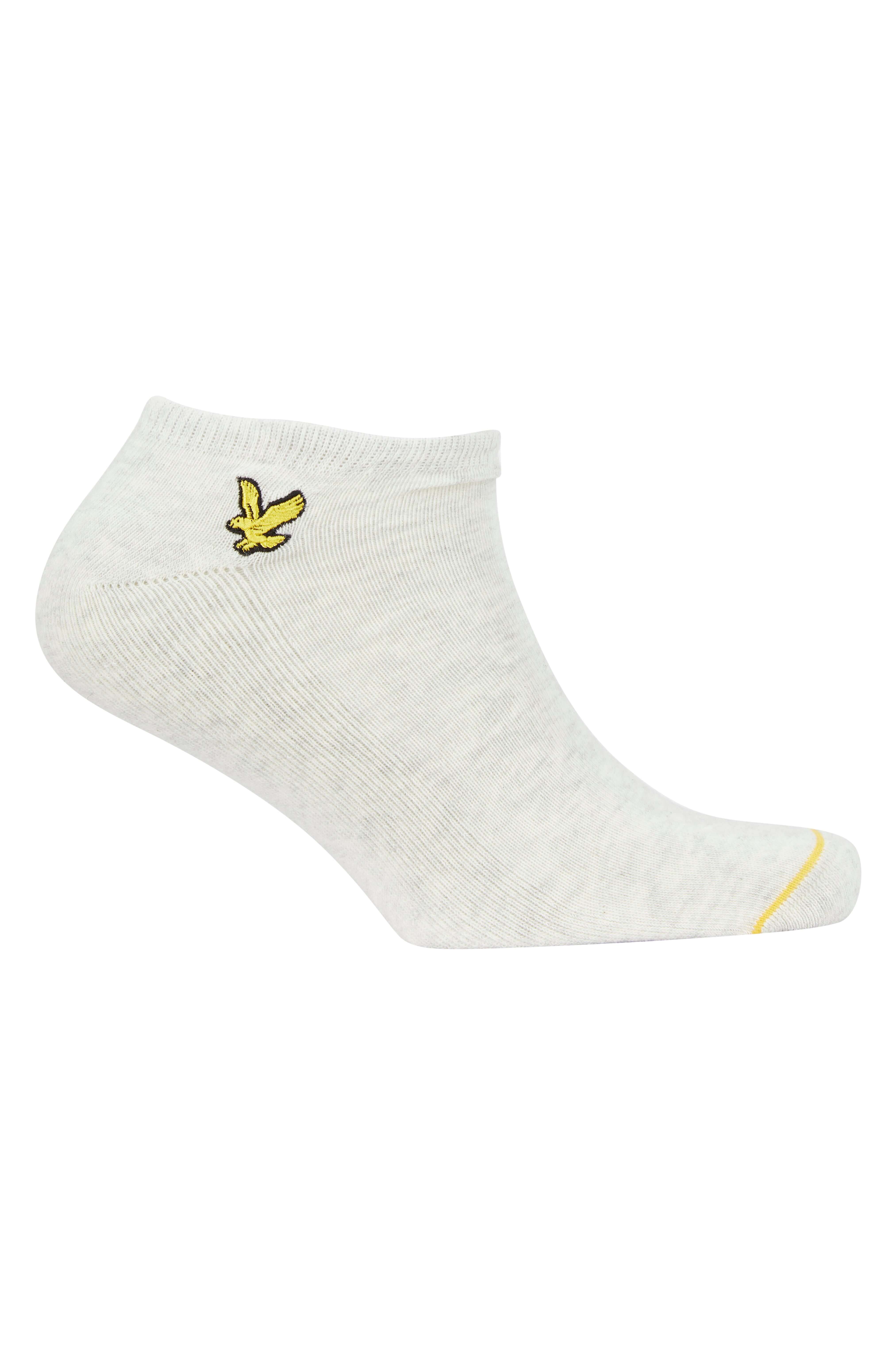 Lyle & Scott 5 Pack Ankle Socks - Black, Grey, White, Grey Marl