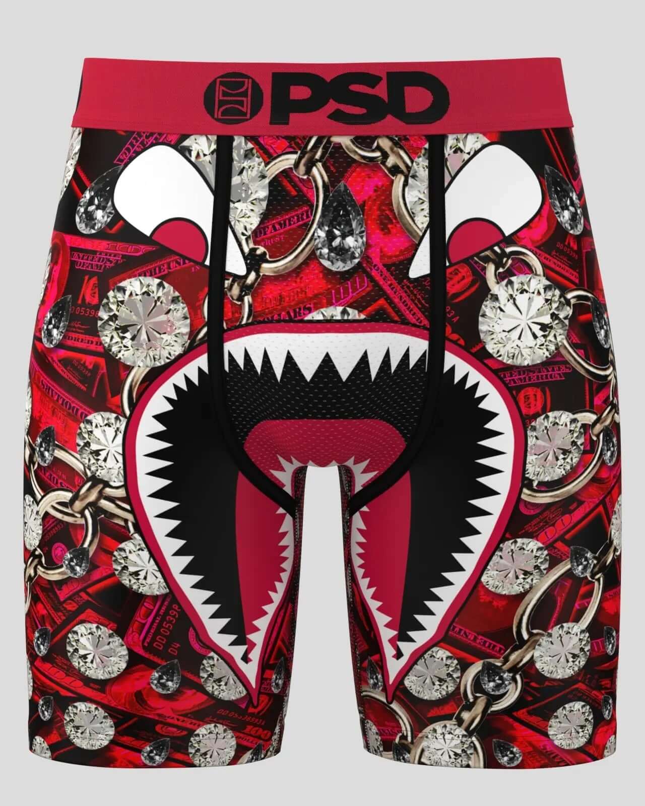 PSD Men's 5" Boxer Briefs - Red Cash