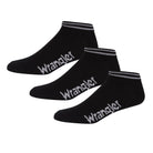 Wrangler 3 Pack Mens Trainer Liners DUFFY - Black
