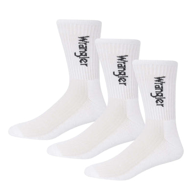 Wrangler  3 Pack Sports Socks - White