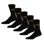 Lee  5 Pack Crew Socks - Black