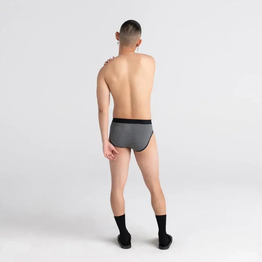 Saxx Underwear Ultra Super Soft 1 Pack Briefs - Salt & Pepper