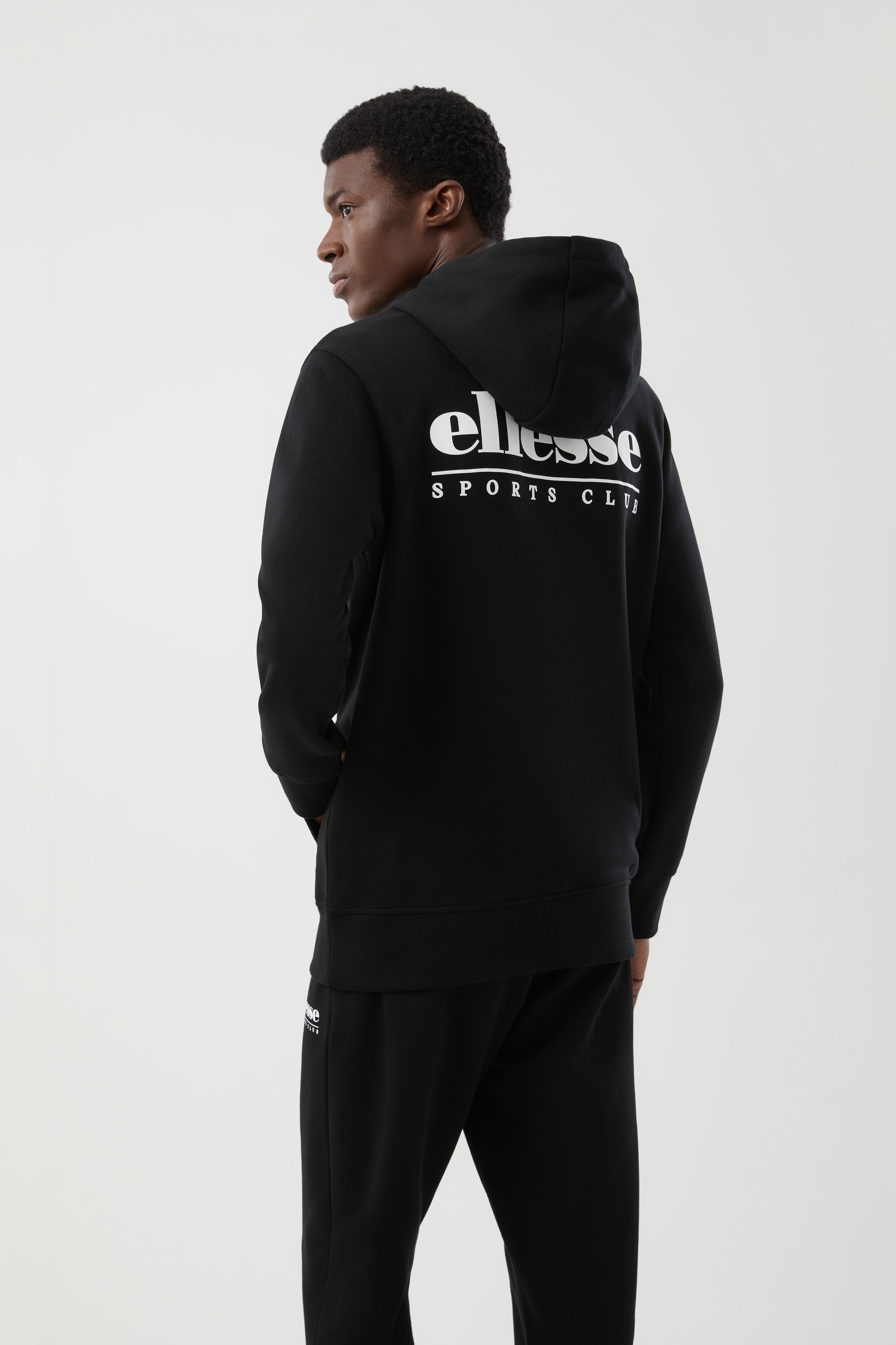 Ellesse Darrochi Hoodie in Black – alternate view