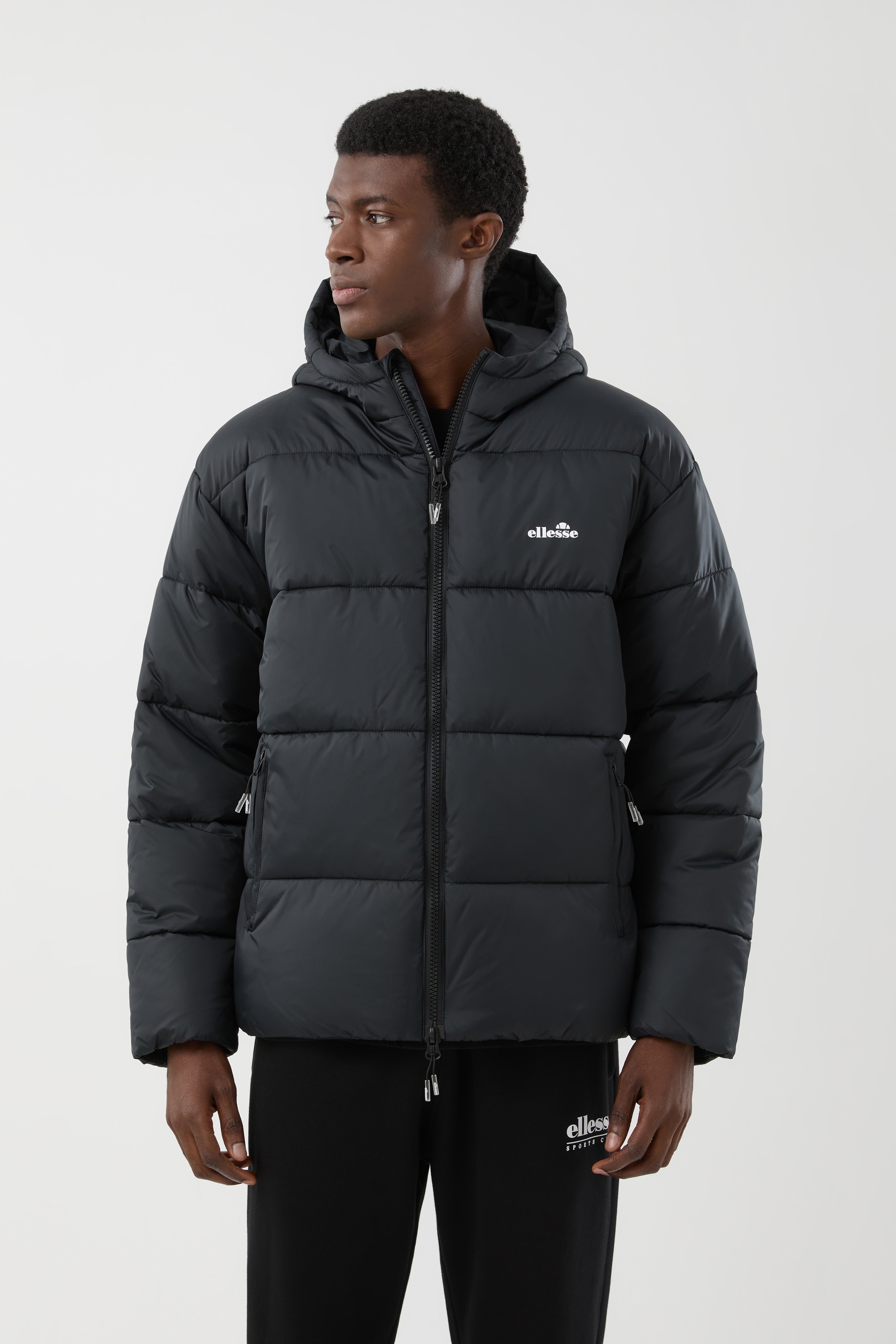 Ellesse Ascari 2 Padded Jacket in Black – model view