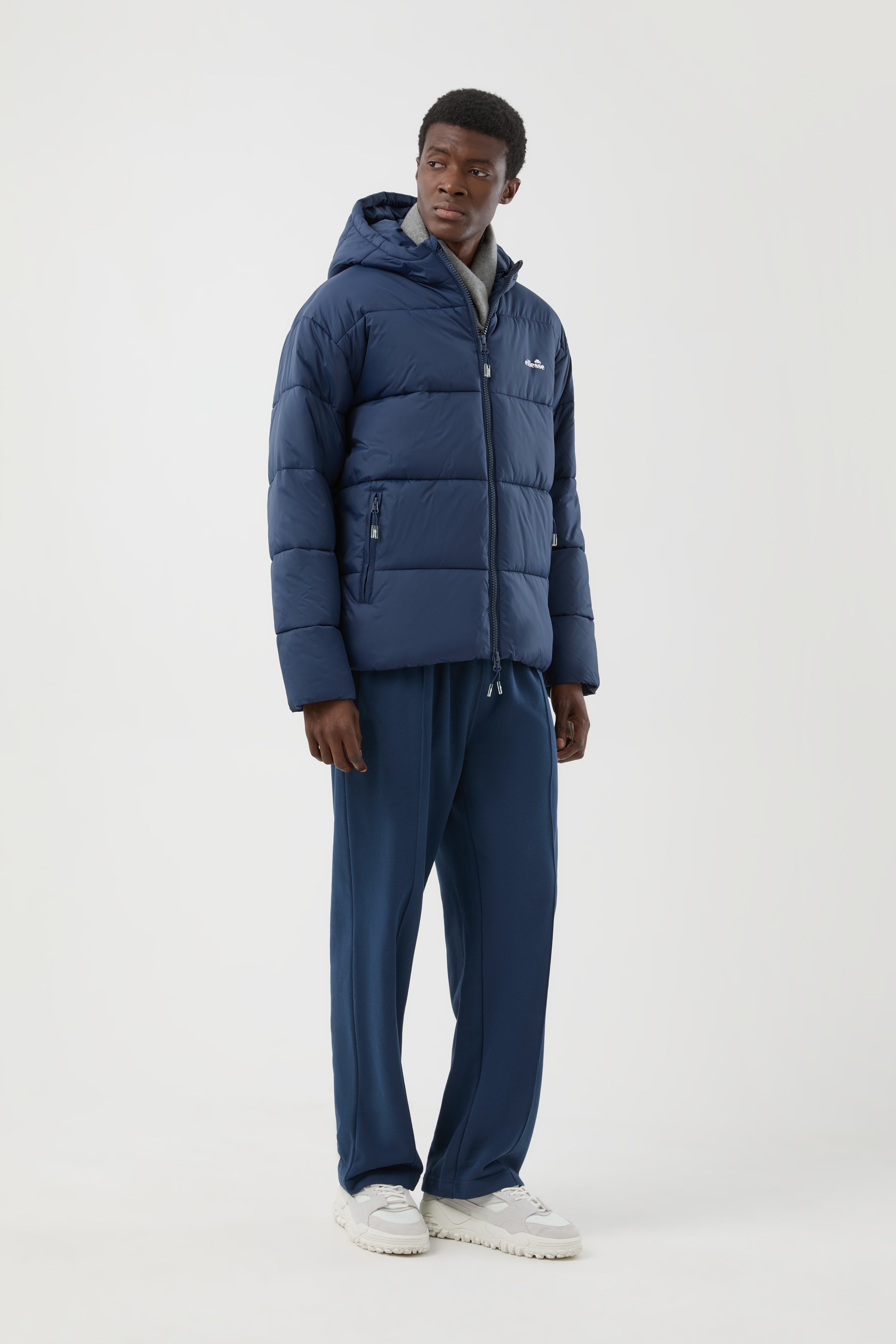 Ellesse Ascari 2 Padded Jacket in Navy – worn view