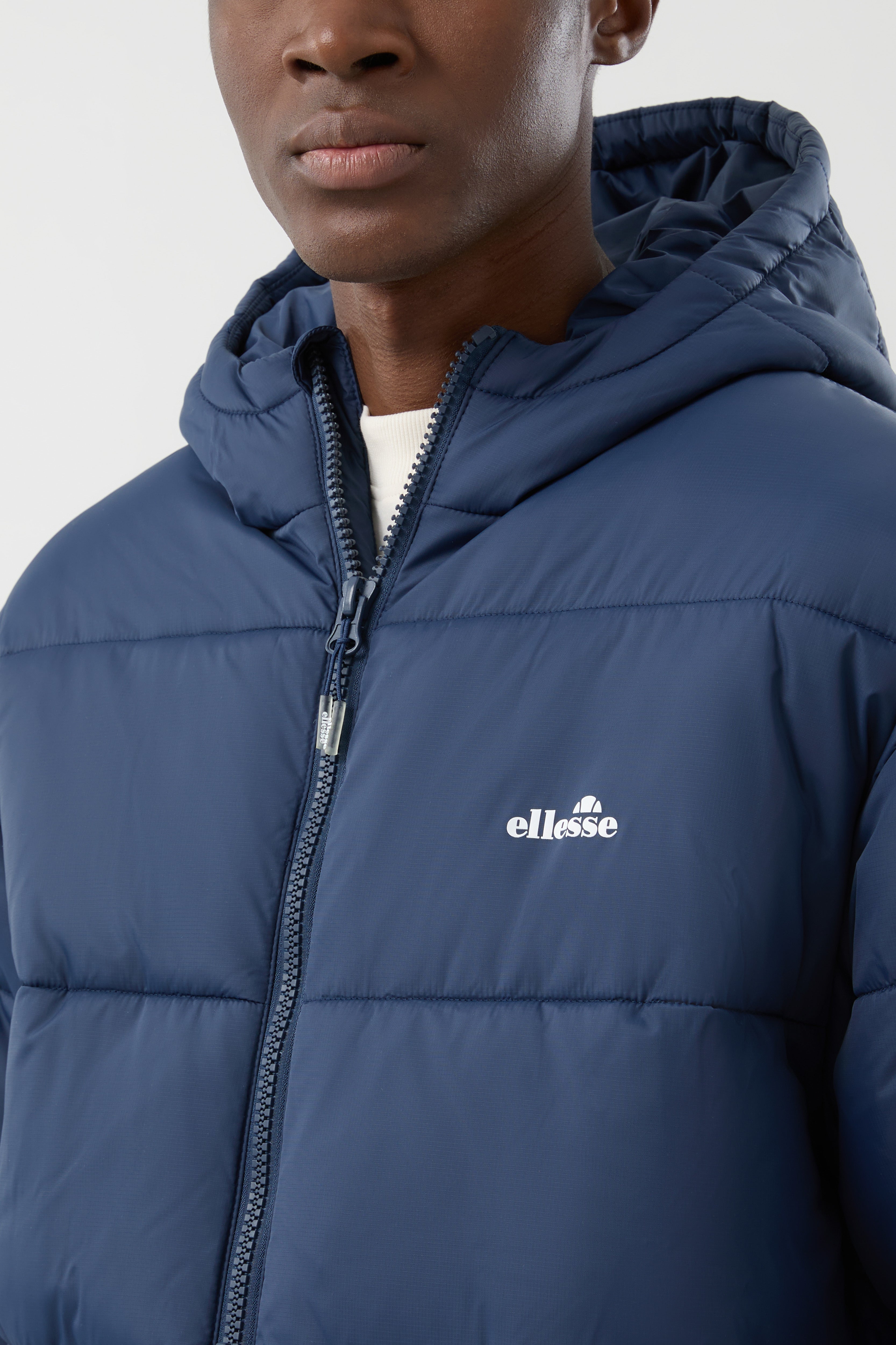 Ellesse Ascari 2 Padded Jacket in Navy – detail view