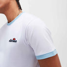 Ellesse Men's Meduno Tee - White / Light Blue T-Shirt