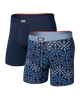 SAXX Vibe Xtra 2-Pack Soft Comfort Boxer Brief 6" – Snowflake Chevron / Maritime