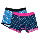 Swole Panda Bamboo Boxers 2 Pack Trunks - Penguin / Shark