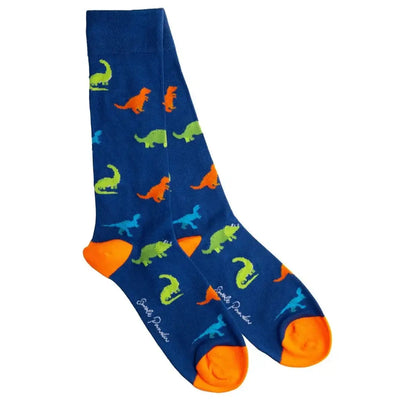 Swole Panda Dinosaur Bamboo Socks – Prehistoric Style Meets Eco Comfort, UK ( 7-11 )