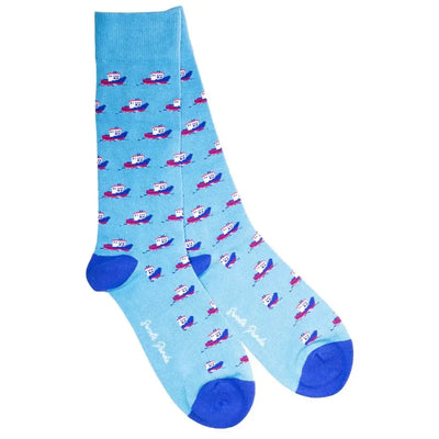 Swole Panda Motorboat Bamboo Socks – Nautical Style with Eco Comfort – UK ( 7 -11 )