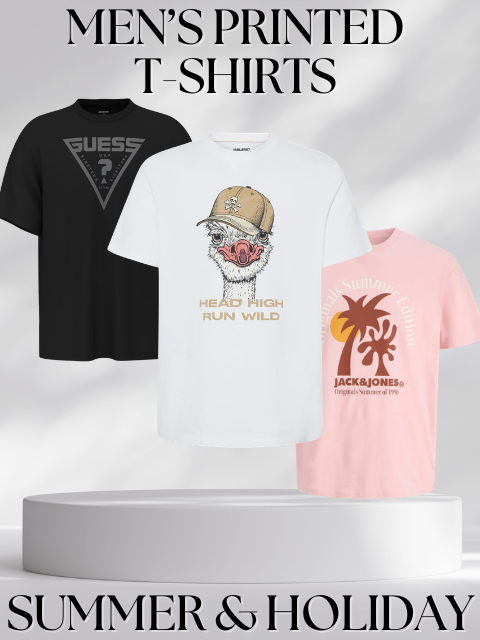Men’s summer print T-shirts – graphic tees for holidays and casual wear