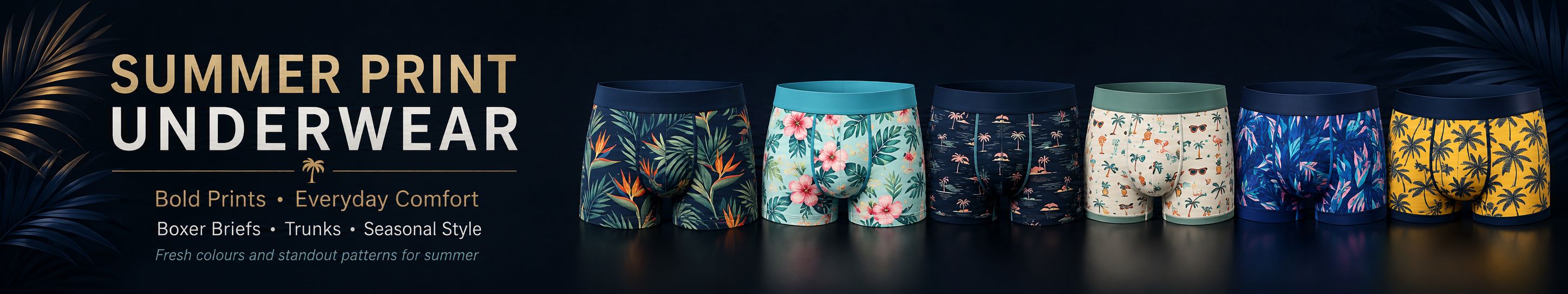 Summer Print Underwear for Men