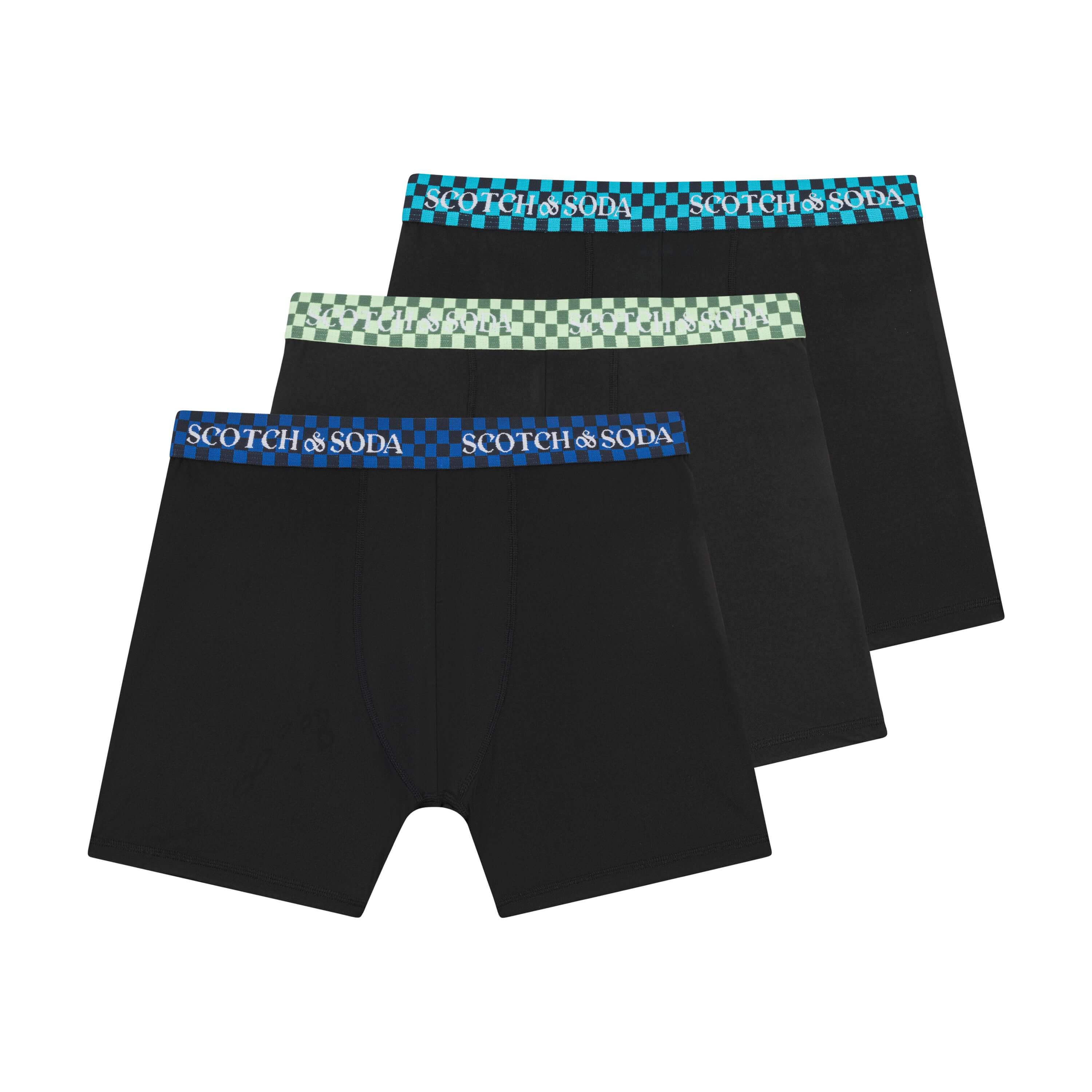 Scotch & Soda Boxer Uomo – Confezione Da 3, Jersey Di Qualità, Vestibilità Attillata, Vita Elastica, Colori Vari