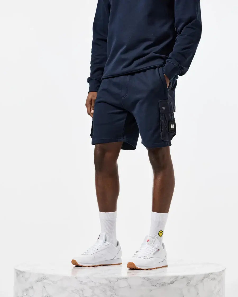 Weekend Offender Pink Sands Jogger Shorts | Navy