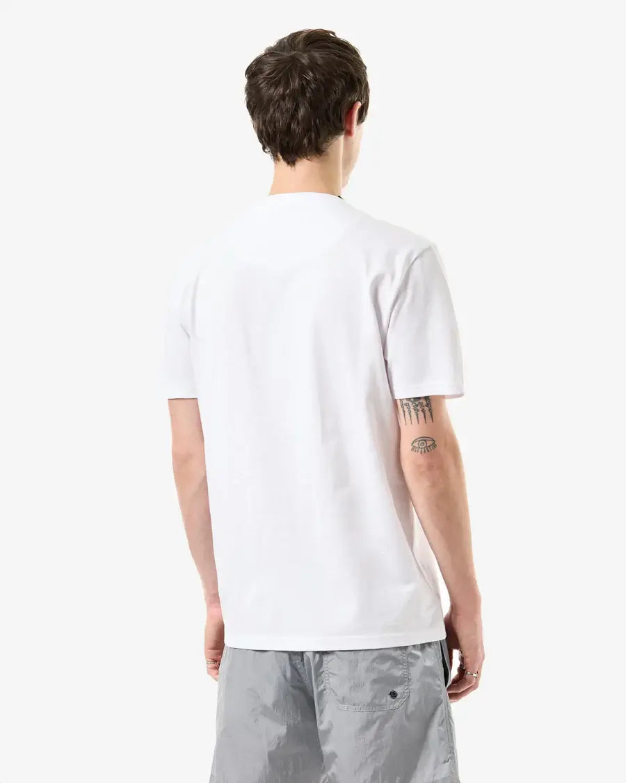 Weekend Offender Stiniva T-Shirt White/Smokey Grey – Contrast Parachute Pocket