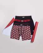 Saxx Vibe Xtra 3 Pack Soft Comfort Boxer Brief 6" – Sweet Stripe / Check WB / Black