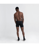 Saxx Kinetic Light Compression Mesh Boxer Briefs - Black Out