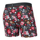 Saxx DropTemp® Cooling Cotton Boxer Brief 5" - No Tell Motel- Graphite