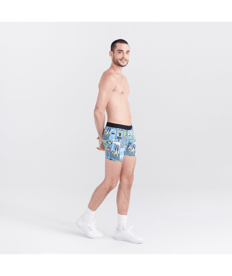 Saxx Underwear DROPTEMP™ Cooling Cotton 1 Pack Boxer Briefs - Season Pass Light Blue