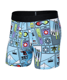 Saxx Underwear DROPTEMP™ Cooling Cotton 1 Pack Boxer Briefs - Season Pass Light Blue