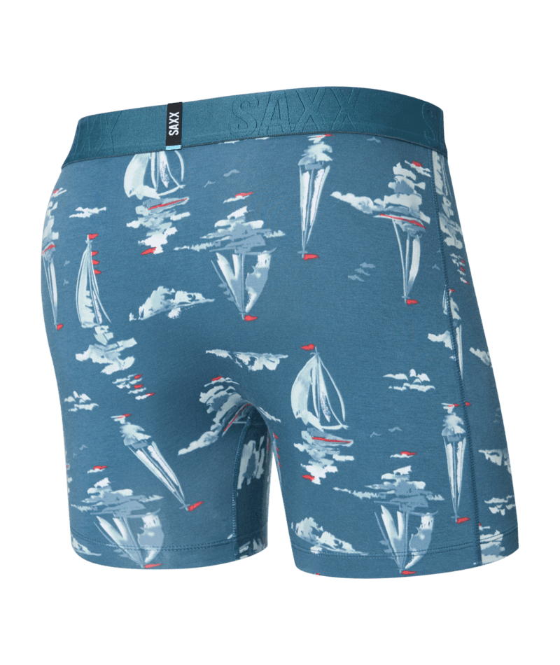 Saxx DropTemp® Cooling Cotton Boxer Brief 5" - Sail Away - Tapestry