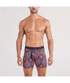 Saxx Underwear Quest Quick Dry Mesh Boxer Brief Fly - Heritage Weave, Multi