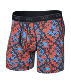 Saxx Underwear Quest Quick Dry Mesh Boxer Brief Fly - Heritage Weave, Multi