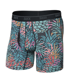 Saxx Underwear Quest Quick Dry Mesh Boxer Brief Fly - Pineapple Patch- Multi