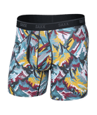 Saxx Underwear Quest Quick Dry Mesh Boxer Brief Fly - Prism Peaks, Multi