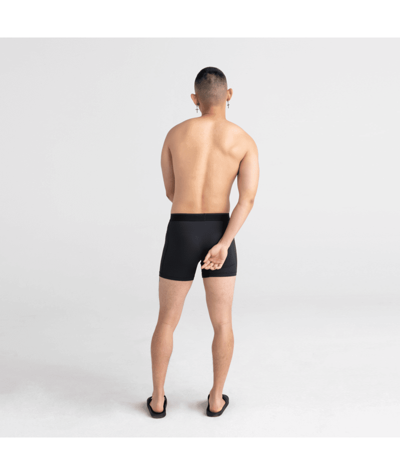 Saxx Underwear Quest Quick Dry Mesh Boxer Brief Fly - Black II
