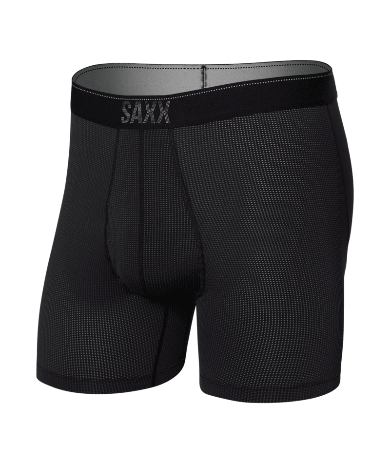 Saxx Underwear Quest Quick Dry Mesh Boxer Brief Fly - Black II