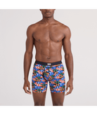 Saxx Multi-Sport Performance Mesh Boxer Brief 6" - Gridiron Check, Multi