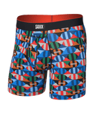 Saxx Multi-Sport Performance Mesh Boxer Brief 6" - Gridiron Check, Multi