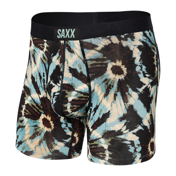 Saxx Vibe Supersoft 1 Pack Boxer Briefs - Earthy Tye Dye | Trunks and ...