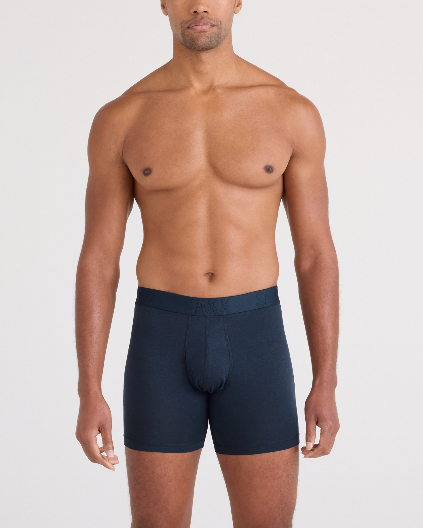 SAXX DropTemp™ Cooling Cotton Boxer Brief Fly 2-Pack – Dark Ink/Black - image 3