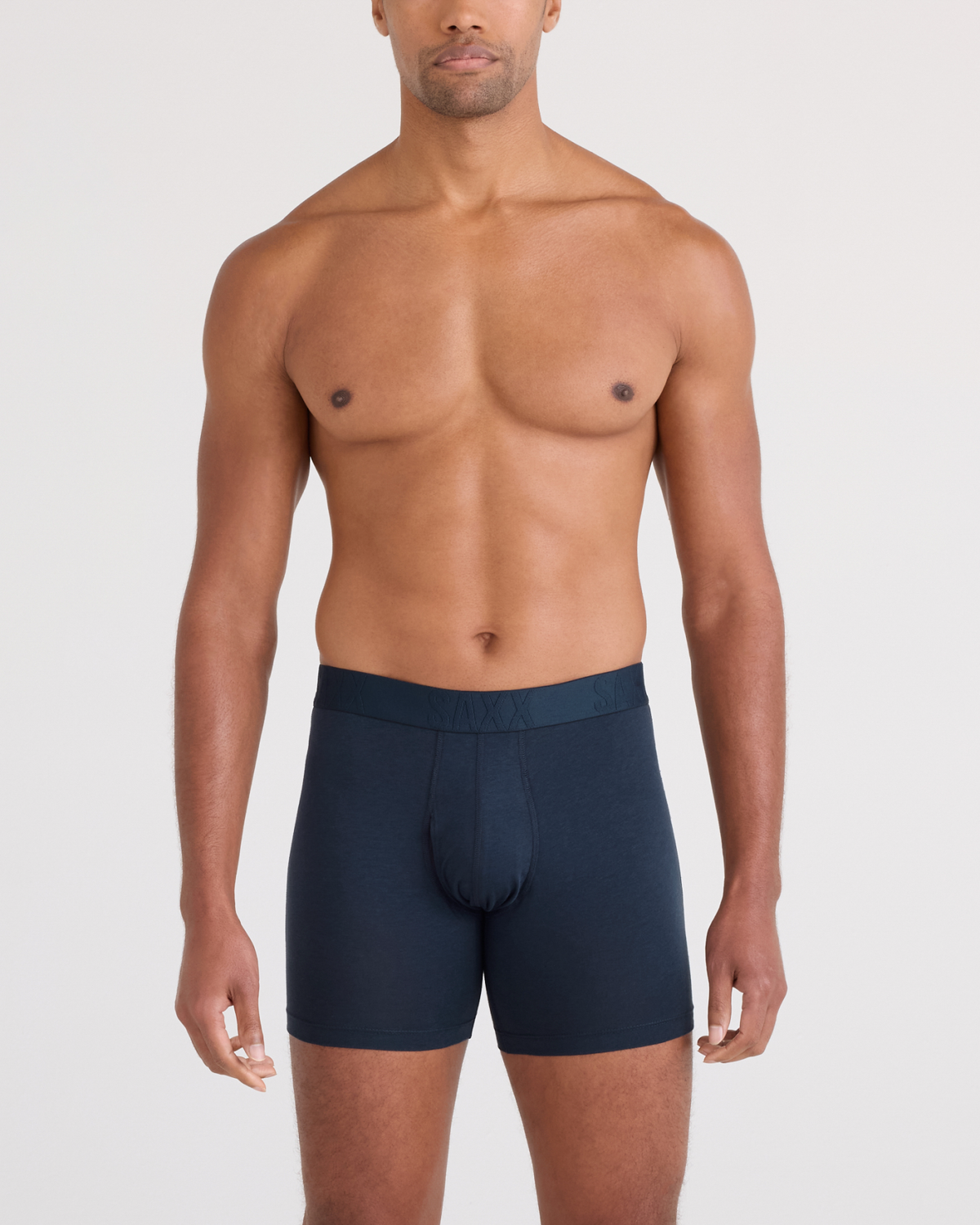 SAXX DropTemp™ Cooling Cotton Boxer Brief Fly 2-Pack – Dark Ink/Black - image 3