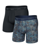 SAXX Quest Boxer Brief Fly 2 Pack – Matrix Camo / Black | Quick-Dry with BallPark Pouch®