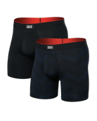 Saxx Underwear - Multi-Sport Performance Boxer Brief 6" - Full Tilt Chevron/Black