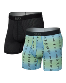 Saxx Quest QDM Boxer Brief Fly 2 Pack - Camp Ombre / Black