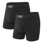 Saxx Underwear Vibe Supersoft 2 Pack Boxer Briefs - Black